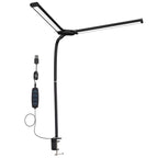 BROLAVIYA® Overhead LED 2 Head Dimmable Desk Lamp Extra-Long Height Light with Multi-Angle Rotation,