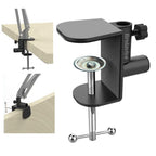 BROLAVIYA® Large Desk Base Clamp Mount for Microphone Boom Scissor Arm, Table C Clip for Articulatin