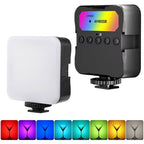BROLAVIYA® Portable Camera Full Color RGB Video Lights,1800 mAh Rechargeable 3000-5500K Dimmable wit