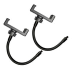 BROLAVIYA® 2 Pcs Flexible Hose Mobile Phone Gooseneck Clip with 1/4 Male Thread For LED Ring Light