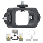 BROLAVIYA® 3 in 1 Holder Head Mount Metal Bracket with 1/4 Adapter Holder for Live Broadcast Selfie 
