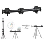 BROLAVIYA® Four-Head Crossbar Camera Support Frame, 63cm Horizontal Rod Extension Pole, 1/4 Screw Mo