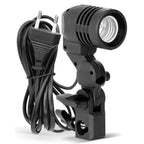 BROLAVIYA® E27 Single Head Bulb Holder Socket Flash Umbrella Bracket Photo Lighting Bulb Holder For 