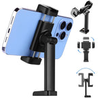 BROLAVIYA® Mobile Tripod Mount with 1/4" Screw Thread, 360° Rotate 180° Tilt Phone Holder with Cold 