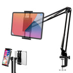 BROLAVIYA® Upgraded Flexible Gooseneck Clip Lazy Arm Bracket For Both Mobiles and Tablets Fits Devic