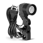 BROLAVIYA® E27 Single Head Bulb Holder Socket Flash Umbrella Bracket Photo Lighting Bulb Holder For Photography Studio Accessories
