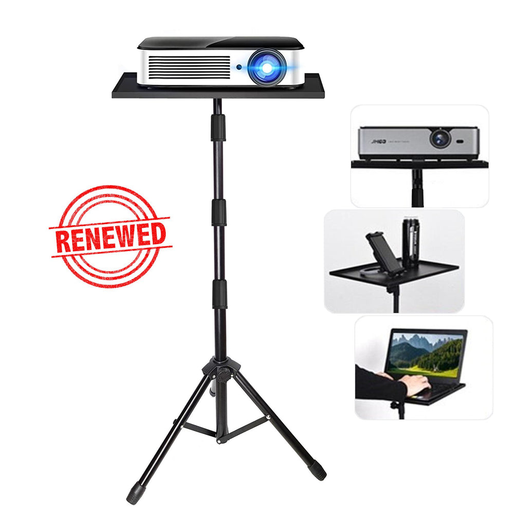 (Renewed) BROLAVIYA® Projector Tripod Stand, Laptop Stand, Adjustable Height, Perfect for Multi-Purp