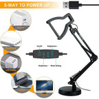 BROLAVIYA® Heavy Base Tabletop LED Desk Lamp Light with Metal Arm Table Lamp Stand, 3 Ligh - Image 8