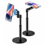 BROLAVIYA® Magnetic Mobile Phone Stand for Desk, Tabletop Stand, Adjustable Height & 360° Rotation, Strong N52 Magnetic Mount Compatible with iPhone 12-17 Series, Video Calls, Live Streaming