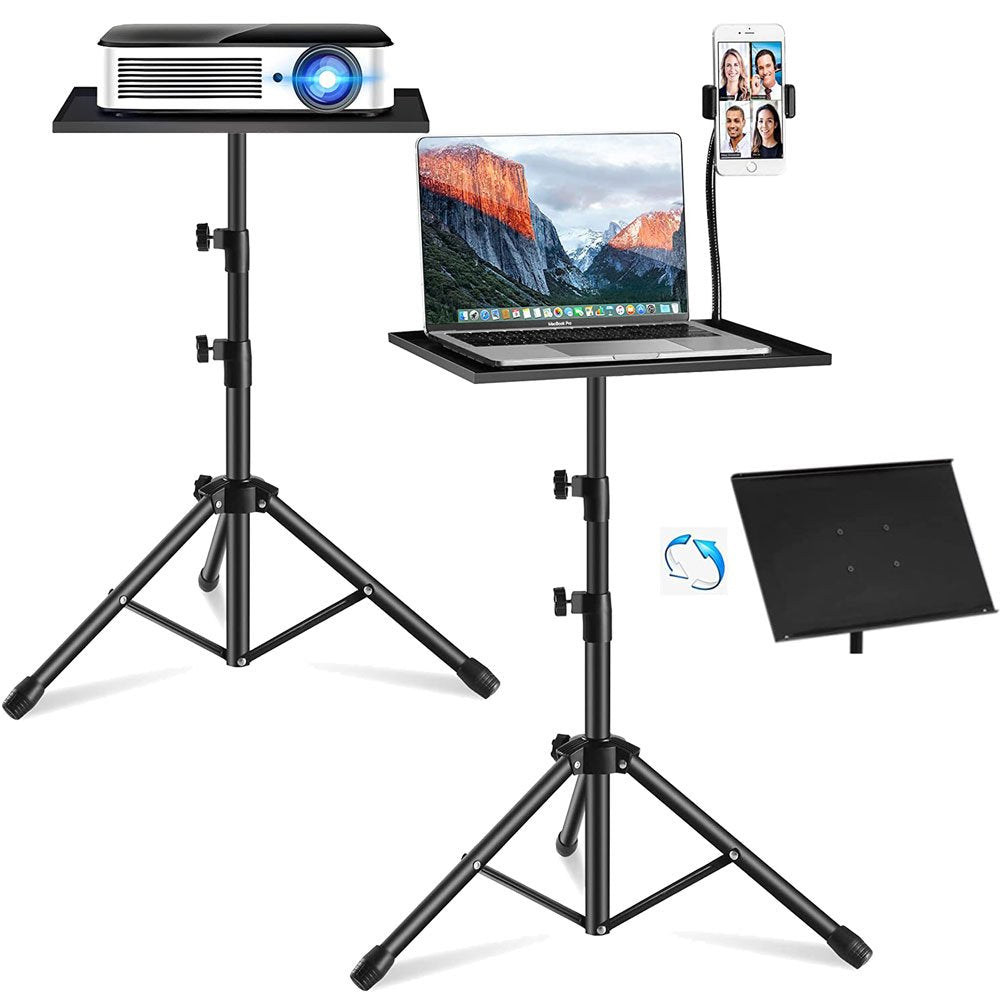 BROLAVIYA® Multi-Purpose Projector Tripod Stand, Laptop / Mobile Stand, 180 Degree Angles with Adjus