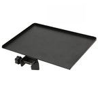BROLAVIYA® Microphone Stand Shelf Adjustable Metal Tray Holder, Compatible with Most Microphone Stands and Music Tripod Stands, Size 7.9” X 5.7” Inch