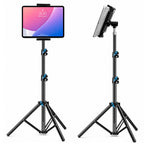 BROLAVIYA® Tablet Tripod Floor Stand, Adjustable up to 75″, Fits 4.7″-12.9″ Phones & Tablets, Compatible with iPad Pro/Air/Mini, Galaxy Tab, for Live Streaming, Office, Cooking & Fitness