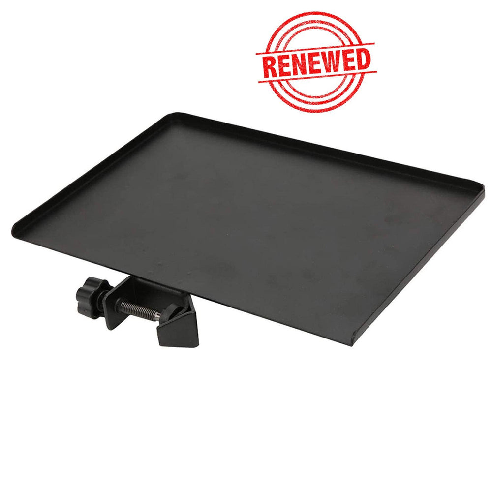 (Renewed) BROLAVIYA® Microphone Stand Shelf Adjustable Metal Tray Holder, Compatible with Most Micro