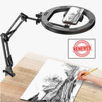 (Renewed) BROLAVIYA® No Shadow Overhead Video Mobile Stand with Extra Long Metal Arm, 10 inch Selfie