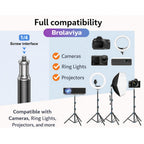 BROLAVIYA® 360 Degree Tripod with Telescopic Crossbar Long Arm Stick, 230 cm Top Height, P - Image 6