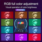 BROLAVIYA® Portable Camera Full Color RGB Video Lights,1800 mAh Rechargeable 3000-5500K Di - Image 2
