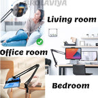 BROLAVIYA® Upgraded Flexible Gooseneck Clip Lazy Arm Bracket For Both Mobiles and Tablets  - Image 2