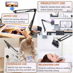 BROLAVIYA® Ovehead Magnetic Phone Holder with Adjustable Clamp Arm | Hands-Free Bed, Desk  - Image 2