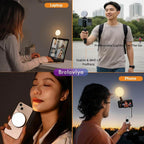 BROLAVIYA® Magnetic RGB Video Rechargeable Light Pocket LED Fill Light 2500K-7000K Dimmabl - Image 2