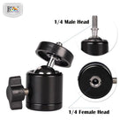 BROLAVIYA® 2 Pack 360 Degree Aluminum Alloy Rotating Swivel Tripod Ball Head with 1/4" Scr - Image 6