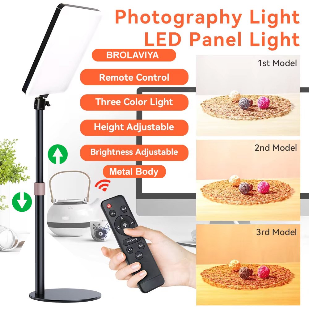 BROLAVIYA® Full Screen Fill 11 Inch LED Video Light with Remote Control and Metal Body Sta - Image 4