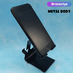 BROLAVIYA® Metal Body Mobile Stand, Cradle, Holder, Stand For Office Desk, Fits for Smartp - Image 3