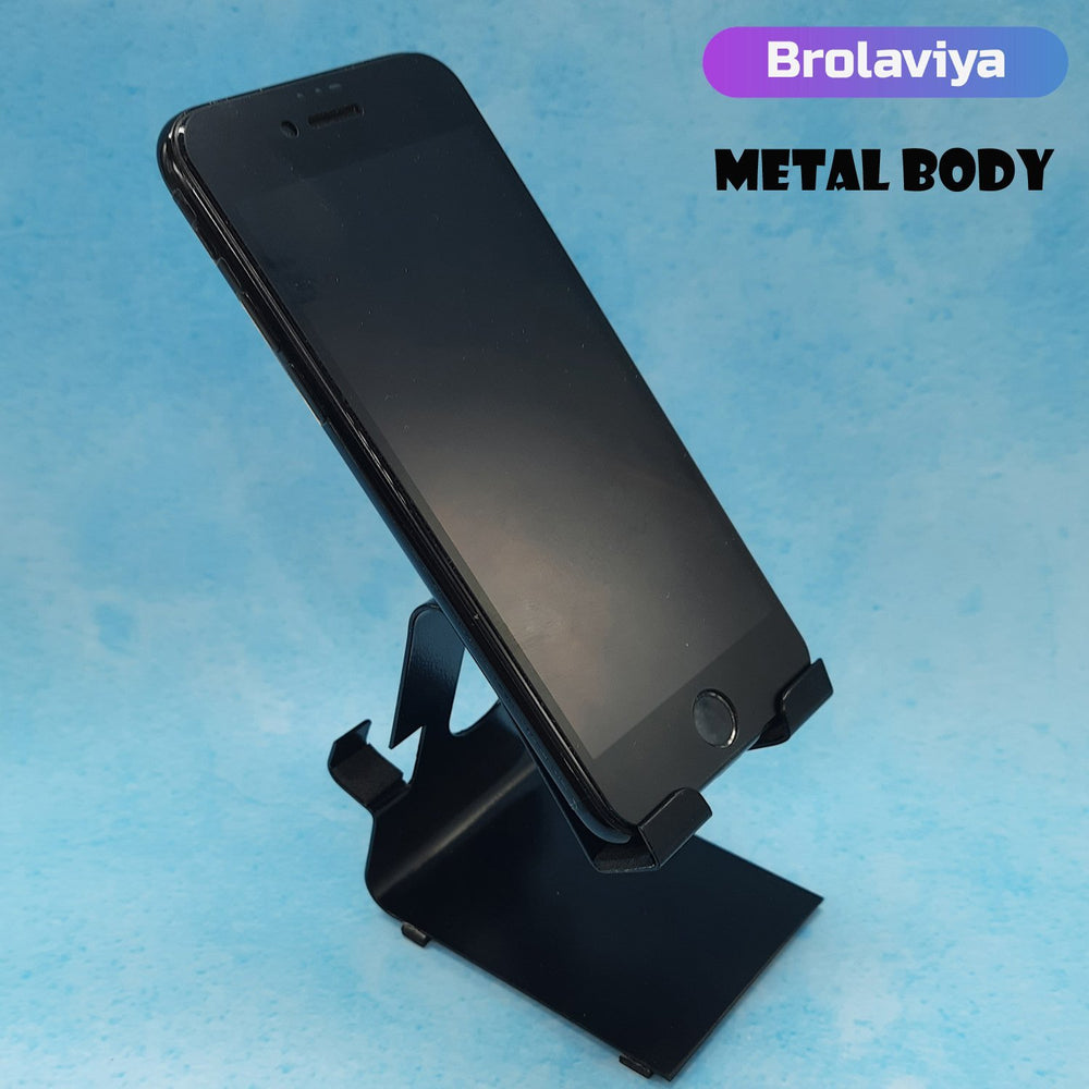 BROLAVIYA® Metal Body Mobile Stand, Cradle, Holder, Stand For Office Desk, Fits for Smartp - Image 3
