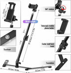 BROLAVIYA® Overhead Video Mobile Metal Desktop Stand with 1/4" Male Adaptor For Camera, Go - Image 4