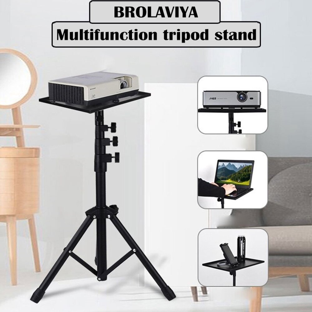 BROLAVIYA® Multi-Purpose Projector Tripod Stand, Laptop / Mobile Stand, 180 Degree Angles  - Image 2