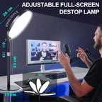 BROLAVIYA® Full Screen Fill 10 inch Ring Light with Remote Control and Metal Body Stand, 1/4" Ball Head for Camera, Webcam, Gopro with Mobile Bracket for YouTube, Desktop, Bedroom, Office