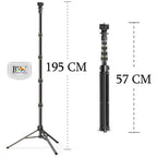 BROLAVIYA® Multi-Function Mobile Phone Live Broadcast Tripod Stand Dual use Tripod and Sel - Image 5