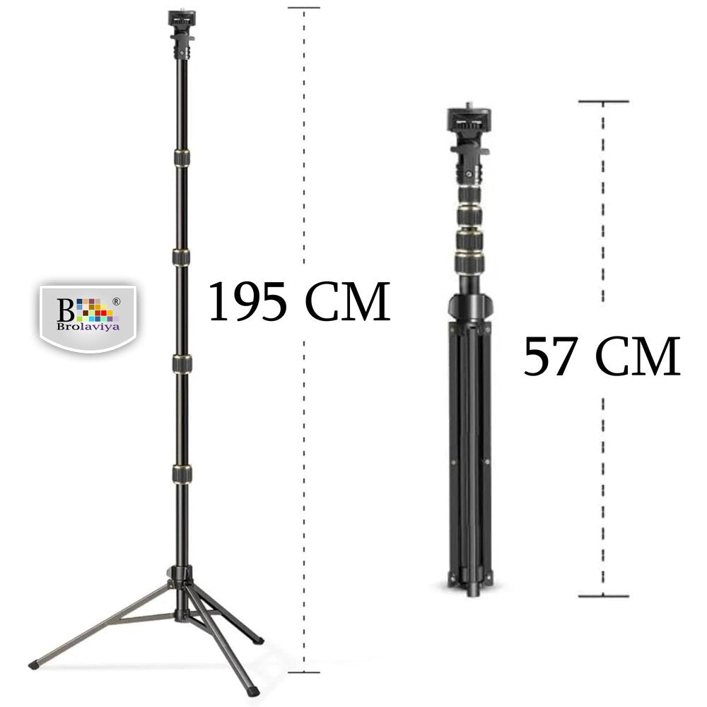 BROLAVIYA® Multi-Function Mobile Phone Live Broadcast Tripod Stand Dual use Tripod and Sel - Image 5