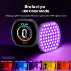 BROLAVIYA® Magnetic Full RGB Color LED Video Light, 1800mAh Rechargeable, Adjustable Brigh - Image 3