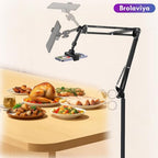 BROLAVIYA® Long Arm Tripod Floor Mobile Stand for 4'-7' inch, for Mobile Cell Phones, for Overhead Video, Watching Movies, Online Class Learning, Cooking, Podcast, Reels
