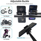 BROLAVIYA® Aluminum Alloy Mobile Phone Holder for Motorcycle Bike Bicycle MTB Handlebar Mo - Image 3
