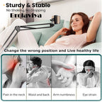 (Renewed) BROLAVIYA® Overhead Video Mobile Stand, New Extra Long Arm, Large 2 Way Base Cla - Image 5