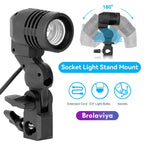 BROLAVIYA® E27 Single Head Bulb Holder Socket Flash Umbrella Bracket Photo Lighting Bulb Holder For Photography Studio Accessories