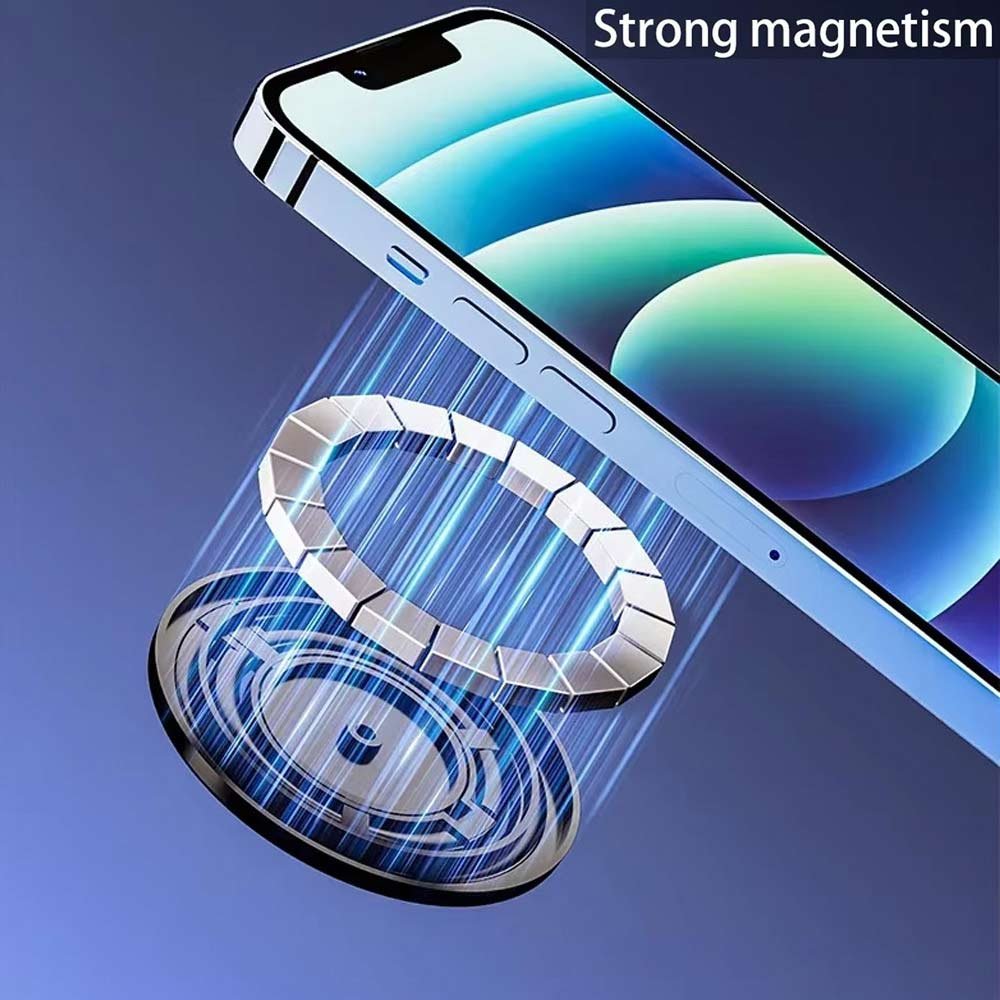 BROLAVIYA® Magnetic Phone Ring Holder for MagSafe, 360° Rotation Dual-Hinge Finger Grip St - Image 4