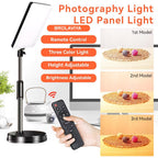BROLAVIYA® Overhead Video Floor Stand with Full Screen Fill 11 inch LED Video Light with R - Image 4