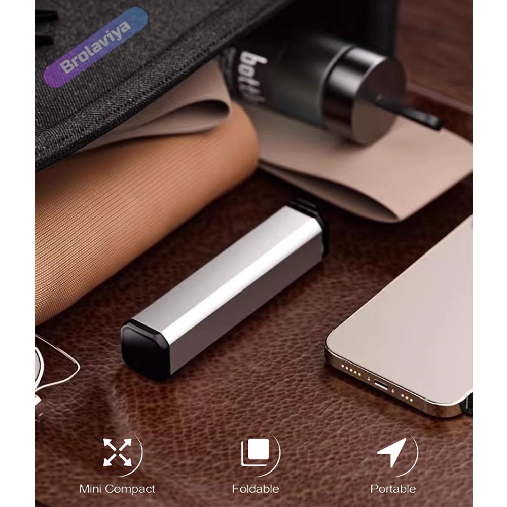 BROLAVIYA® Aluminum Alloy Mobile Phone Stand, Adjustable Travel Phone Mounts For Desk, Car - Image 4