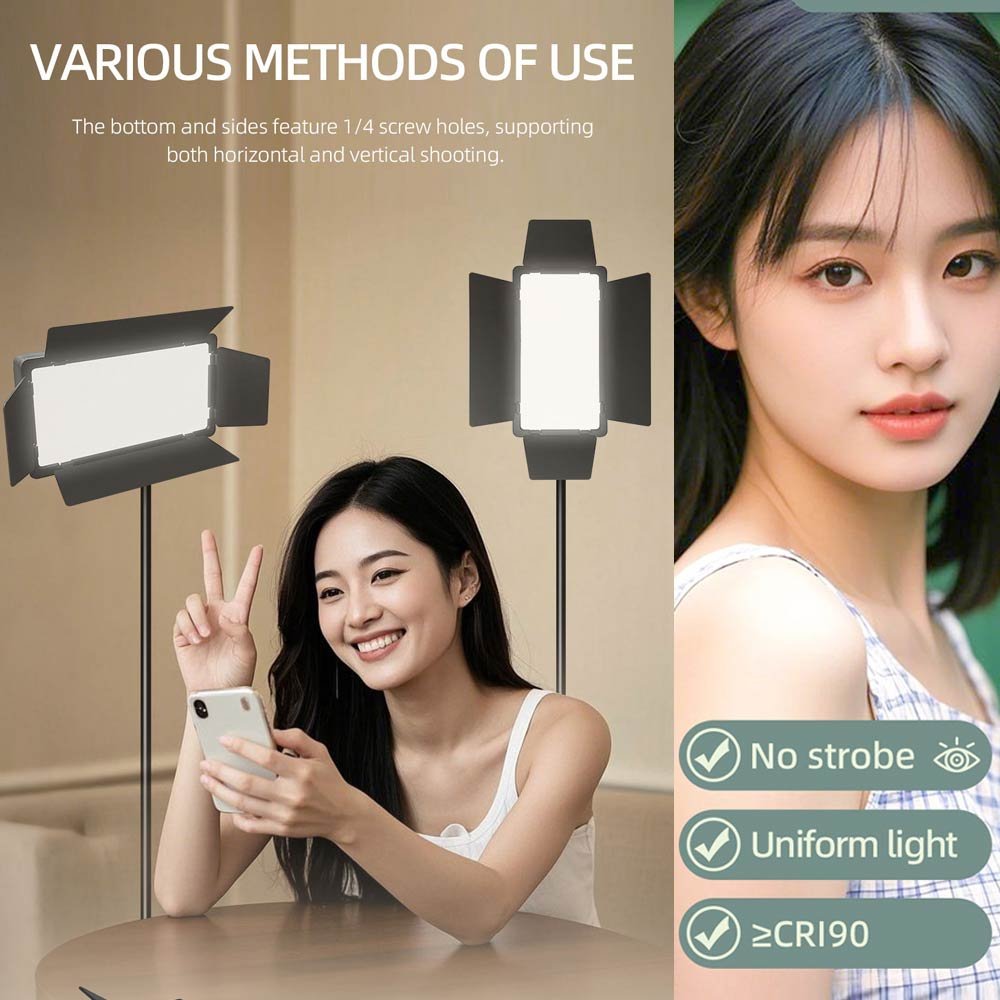 BROLAVIYA® Four-Leaf Baffle Spotlight, 2000mAh Rechargeable, Full Color RGB Video Pocket L - Image 8