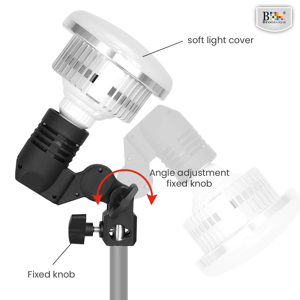 BROLAVIYA® 60W LED Photography Light Bulb with E27 Mount, Remote Control, Bi-Color 3000K-6 - Image 7