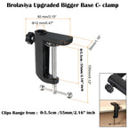 BROLAVIYA® Flexible Clip Lazy Arm For Mobiles and Tablets Fits Device 4~11 Diagonal Inch, Articulating Arm Mount