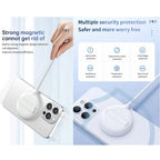 BROLAVIYA® 15W Wireless Charger with Pop-Up Stand for iPhone 17/16/15/13/12/11 Series, Qi-Certified, Type C Cable, White