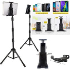 BROLAVIYA® Multi-Direction Tripod Floor Stand Fit For 4 - 11 Diagonal Inch Device, Compatible with iPad, Tablet, Mobile
