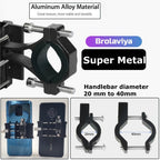 BROLAVIYA® Aluminum Alloy Mobile Phone Holder for Motorcycle Bike Bicycle MTB Handlebar Mo - Image 5