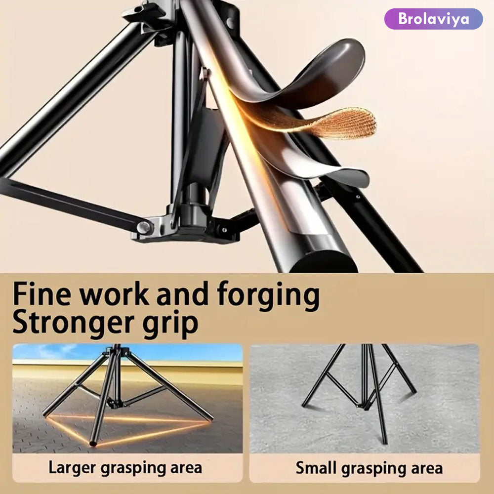 BROLAVIYA® 360 Degree Tripod with Middle Telescopic Crossbar Long arm Stick, 190cm top Height, for Photography & Videography, Ideal for Live Streaming, Overhead Tripod Stand with Mobile Bracket