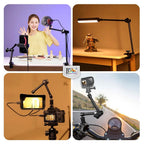 BROLAVIYA® 11 Inch Adjustable Magic Articulating Arm for DSLR Camera, LED Light, Flash Light, Monitor, Ring Light, Microphone, Aluminum Alloy