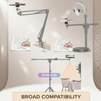 BROLAVIYA® 2 Pack Mobile Phone Holder Mount with 1/4″ Screw, Adjustable 55–85mm Smartphone Clamp, Tripod & Stand Compatible, Universal Phone Holder for Video Recording, Live Streaming & Photography