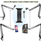 BROLAVIYA® Bracket for Mobile/Tablet and Ball Head, for to Convert Your Microphone Suspens - Image 2